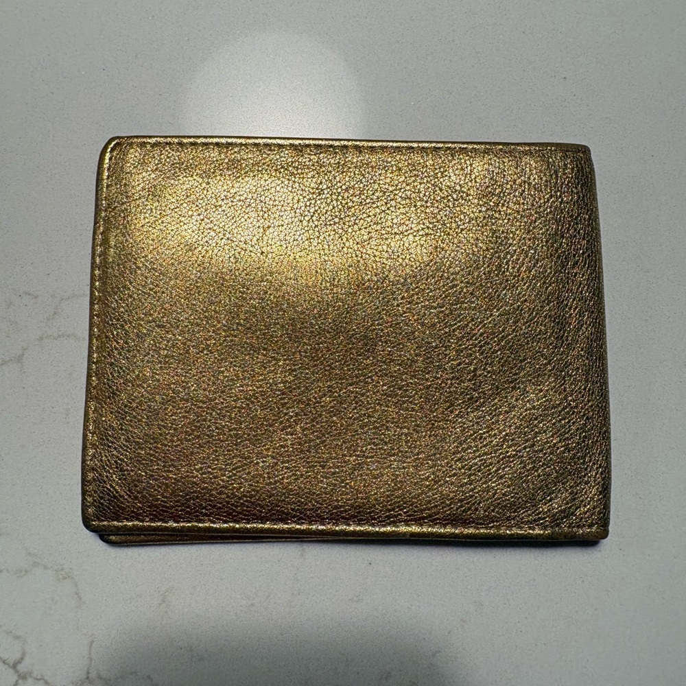 Dolce & Gabbana Bifold Gold Wallet GUC - Picture 2 of 3